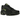 Nike Air Max Plus Black Volt sneakers i vinklet visning med sort overdel, gule detaljer og synlige Air enheder i mellemsålen