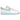 Nike Air Force 1 Low '07 White Aquarius Blue sneakers i sideprofil med hvid læderoverdel og blå detaljer samt snørebånd