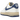 Nike Air Force 1 Low 07 Athletic Department Sail Deep Royal Blue sneakers i vinkelret visning med råhvid overdel og blåt swoosh