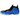 Nike Air Foamposite One International Blue sneakers i vinkelvisning med blå foam shell overdel, sorte snørebånd og gennemsigtig sål