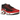 Nike Air Max Plus University Red White Black sneakers i vinkelret visning med rødt gradient mesh, sorte detaljer og hvid sål