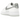 Nike Air Force 1 Low White Football Grey sneakers i sideprofil med hvid læderoverdel og lysegrå swoosh samt sål