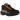 Nike Air Max 95 Black Hyper Crimson sneakers i sideprofil med sorte og grå lag samt orange detaljer og synlige Air enheder