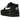 Nike Air Max 1 Black White Swoosh sneakers i sideprofil med sort overdel, hvid swoosh og synlig Air unit i hælen