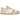 Nike Dunk Low Next Nature Soft Yellow Alabaster sneakers i vinklet visning med hvid og blød gul overdel samt klassisk snøring