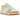 Nike Dunk Low Next Nature Soft Yellow Alabaster sneakers i vinklet profil med gule og hvide læderdetaljer samt snørebånd