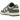 Nike Dunk Low Next Nature Iron Grey Lightning sneakers i vinklet visning med grå læderoverdel, sorte detaljer og matchende gummisål
