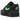 Nike Air Max 1 Essential Black Green Strike sneakers i vinklet profil med sort overdel, grønne detaljer og synlig Air unit