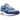 Nike Air Max 1 Psychic Blue sneakers i sideprofil med blå ruskind og hvid mesh overdel samt synlig Air enhed