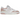 New Balance 550 White Pink Sea Salt sneakers i vinkelret visning med hvid læderoverdel og lyserøde detaljer samt snørebånd