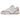New Balance 550 White Pink Sea Salt sneakers i sideprofil med hvid læderoverdel, rosa detaljer og flade snørebånd