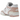 New Balance 550 White Pink Sea Salt sneakers i sideprofil med hvid overdel i læder, rosa detaljer og klassisk snøring