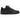 Adidas Forum Low Triple Black sneakers i et klassisk sideprofil med helt sort overdel i læder, snørebånd og gummisål.