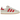 Adidas Campus 00s Crystal White Better Scarlet sneakers i sideprofil med hvid ruskind overdel, røde læderstriber og flade snørebånd