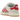 Adidas Campus 00s Crystal White Better Scarlet sneakers i sideprofil med hvid ruskind overdel og røde læderstriber