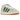 Adidas Campus 00s Crystal White Dark Green sneakers i sideprofil med hvid overdel i ruskind, mørkegrønne striber og flade snørebånd