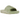 adidas Adilette 22 Slides Magic Lime St Desert Sand sneakers i en vinkel med futuristisk 3D-topografisk design og olivengrøn farve