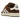 Adidas Campus 00s Bark sneakers i en vinkel med brun ruskindsoverdel, tykke hvide snørebånd og hvid gummisål