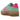 Adidas Gazelle Bold Pulse Mint Pink sneakers i vinkelret visning med mintgrøn ruskindsoverdel, rosa detaljer og hvidplateåsål