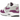 Nike Air Max 1 87 Bold Berry sneakers i vinklet profil med hvid mesh, lilla læderdetaljer og synlig Air enhed i sålen