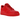 Nike Air Force 1 Low '07 Red Roses sneakers i sideprofil med rød læderoverdel, hvid sål og røde rosendetaljer på hælen