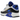 Nike Air Max 90 Khaki Racer Blue sneakers vist fra siden med khakifarvet overdel, racer blue detaljer og synlig Air enhed