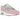 Nike Air Max 1 Pink Rise sneakers i sideprofil med lyserøde detaljer, hvid mesh overdel og synlig Air enhed i sålen