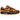 Nike Air Max 1 Kings Day sneakers i en vinklet profil med brune ruskindspaneler, orange swoosh og synlig Air unit i sålen