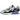 Nike Air Max 90 SP Patta Waves Sapphire sneakers i vinklet visning med blå bølget læderoverdel og synlig Air stødabsorbering