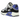 Nike Air Max 90 SP Patta Waves Sapphire sneakers i vinkelvisning med blå bølgede læderoverlays og synlig luftenhed