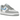 Nike Air Force 1 Low '07 Next Nature Wolf Grey University Blue sneakers i sideprofil med grå overdel og lyseblå detaljer