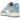Nike Air Force 1 Low '07 Next Nature Wolf Grey University Blue sneakers i vinklet profil med grå og blå detaljer samt hvid sål