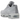 Nike Air Max 95 Big Bubble Wolf Grey sneakers i vinklet visning med grå overdel i mesh, snørebånd og synlige Air-enheder i sålen.