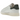 Adidas Stan Smith Lux White Green sneakers i sideprofil med hvid overdel af læder, grøn hælkappe og klassisk flade snørebånd