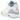 Air Jordan 3 Retro White Cobalt Bliss sneakers i vinkelvisning med hvid overdel, blå detaljer og klassiske snørebånd