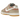 Nike Dunk Low SE Rattan Terra Blush sneakers i vinkelvisning med brune og rosa ruskindspaneler, perforeret tåboks og hvid mellemsål.