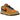 Nike Dunk Low Gore-Tex Wheat Ceramic sneakers i vinkelret visning med brun overdel, orange swoosh og slidstærk gummisål