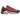 Nike Air Max Plus Burgundy Crush sneakers i vinkelret visning med mørkerød mesh overdel, bølgede detaljer og synlige Air enheder i sålen