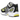 Nike Air Peg 2K5 Opti Yellow Metallic Silver sneakers i vinkelret visning med gule detaljer, sølvfarvede overlejringer og snørebånd