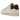 Adidas Stan Smith Lux White Burgundy sneakers i sideprofil med hvid læderoverdel, vinrød hælkappe og guldfarvet branding på pløsen