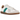 Adidas BW Army Core White Power Green sneakers i vinkelret visning med hvid overdel i læder, grønne detaljer og gummisål