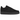 Nike Air Force 1 Low Triple Black Canvas sneakers set fra siden med sort lærredsoverdel og matchende snørebånd samt gummisål