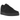 Nike Air Force 1 Low Triple Black Canvas sneakers i sideprofil med sort lærredsoverdel, matchende snørebånd og solid gummisål