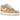 Nike Air Force 1 Low Linen Canvas sneakers i sideprofil med beige lærredsoverdel, hvid svaj og chunky gummisål