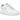 Nike Air Force 1 Low 07 White Aegean Storm sneakers i sideprofil med hvid læderoverdel, blå swoosh og snørebånd.
