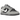 Nike Dunk Low Light Smoke Grey Anthracite sneakers i sideprofil med lysegrå og mørkegrå læderpaneler samt klassiske snørebånd
