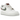 Nike Air Force 1 Low Year of the Snake sneakers i et vinklet udsnit med hvid overdel, gyldne detaljer og klassisk snøring