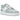Nike Air Force 1 Low 07 LV8 Wolf Grey Vast Grey White sneakers i sideprofil med grå og hvide læderdetaljer samt klassisk gummisål