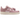 Nike Air Force 1 Low Pink Oxford Tassels sneakers i en flot sideprofil med lyserød overdel, snørebånd og matchende sål