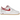 Nike Air Force 1 Low 07 LV8 Summit White Varsity Red Gum sneakers i sideprofil med hvid læderoverdel og rød swoosh samt gummisål